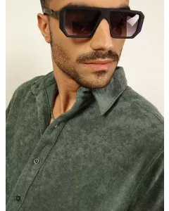 Men Green Relaxed Fit Shirt