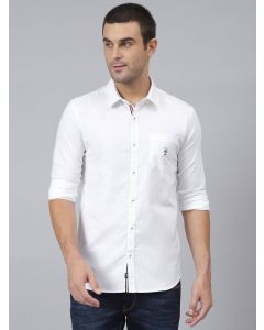 Men White Oxford Casual Shirt