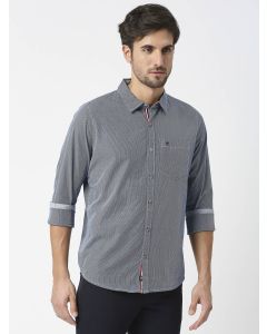 Blue Slim Fit Luxury Casual Shirt