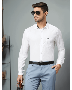 White Formal Full Sleeves Shirt