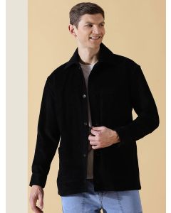Black Premium Corduroy Casual Shirt