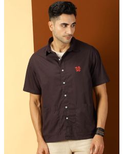 Grey Solid Casual Shirt