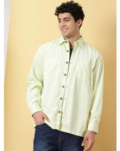 Green Men Smart Oversized Casual Shirt