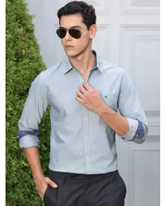 Men Green Semiformal Shirt