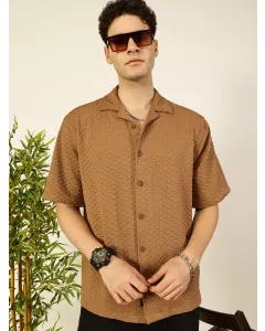 Men Brown Relaxed Fit Shirt