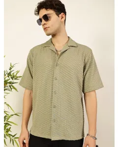 Men Green Relaxed Fit Shirt