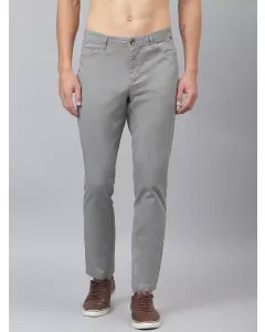 Men Grey Slim Fit Chinos Trouser