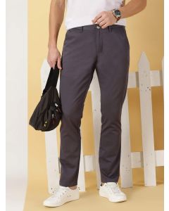 Men Grey Smart Chinos Trouser
