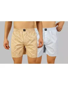 Men Pack of 2 Cotton Printed Boxer Shorts
