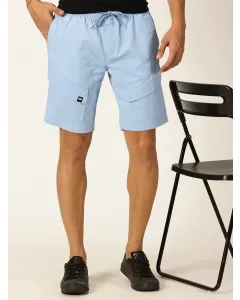Men Blue Regular Fit Shorts